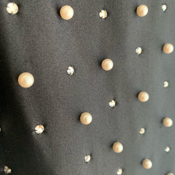 Vintage Cache Pearl & Rhinestone bodycon dress - Picture 4 of 6